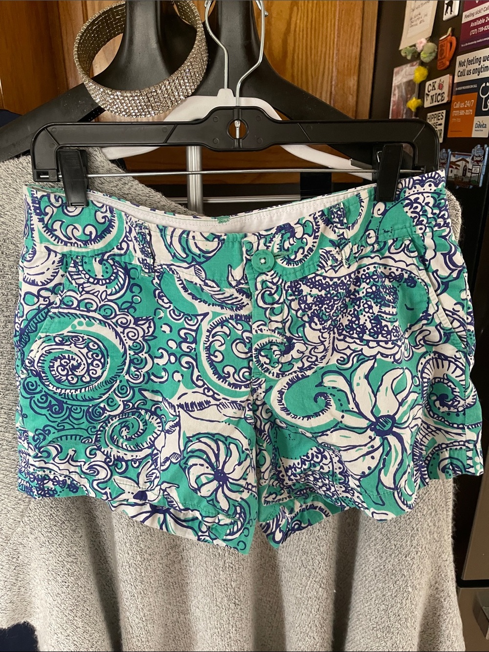 Lilly Pulitzer Seafoam Montauk Callahan Stretch Shorts - Size 4